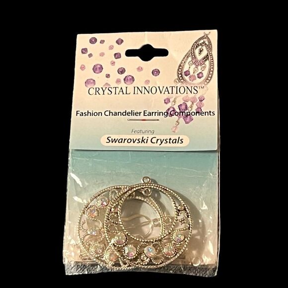 Crystal innovations featuring swarovski crystals earring kit. Make it yourself! - Picture 1 of 3